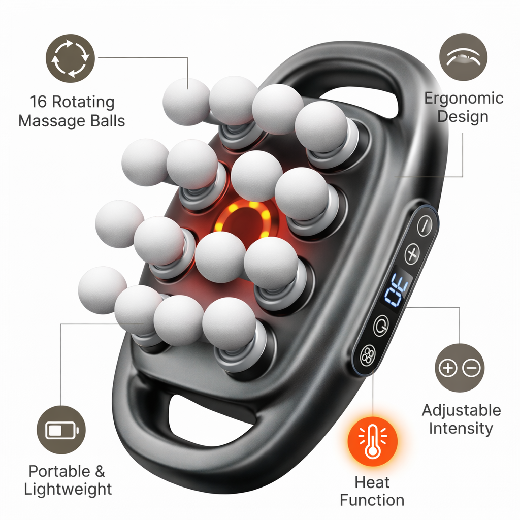 PulsePro X™ – 16-in-1 Deep Tissue Massager